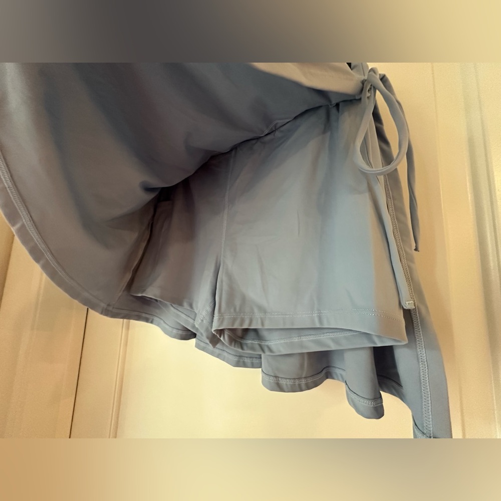 NWT- HALARA - Light Blue Tie-Waist Skort - size S - Picture 7 of 11